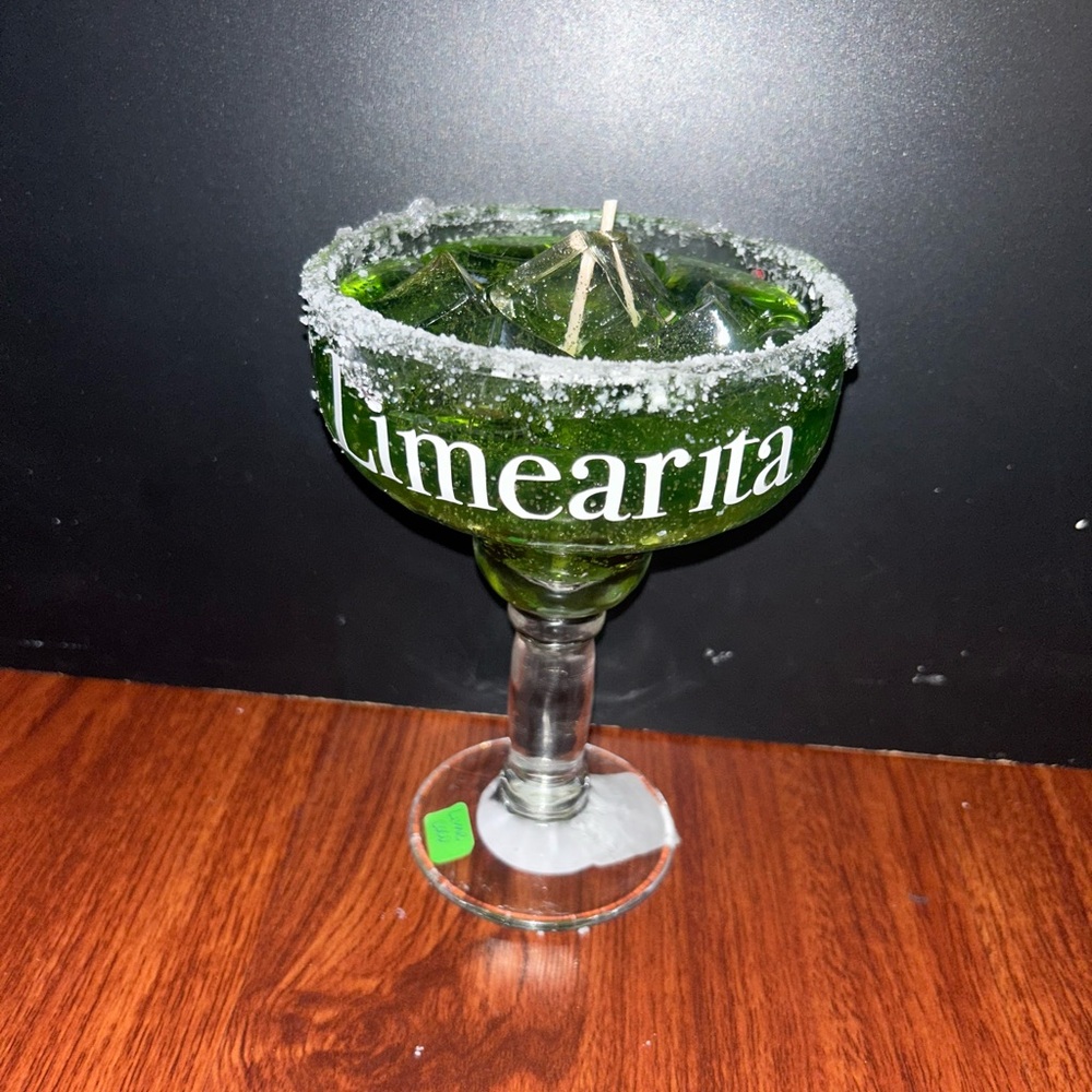 Limearita Green Margarita Glass Candle